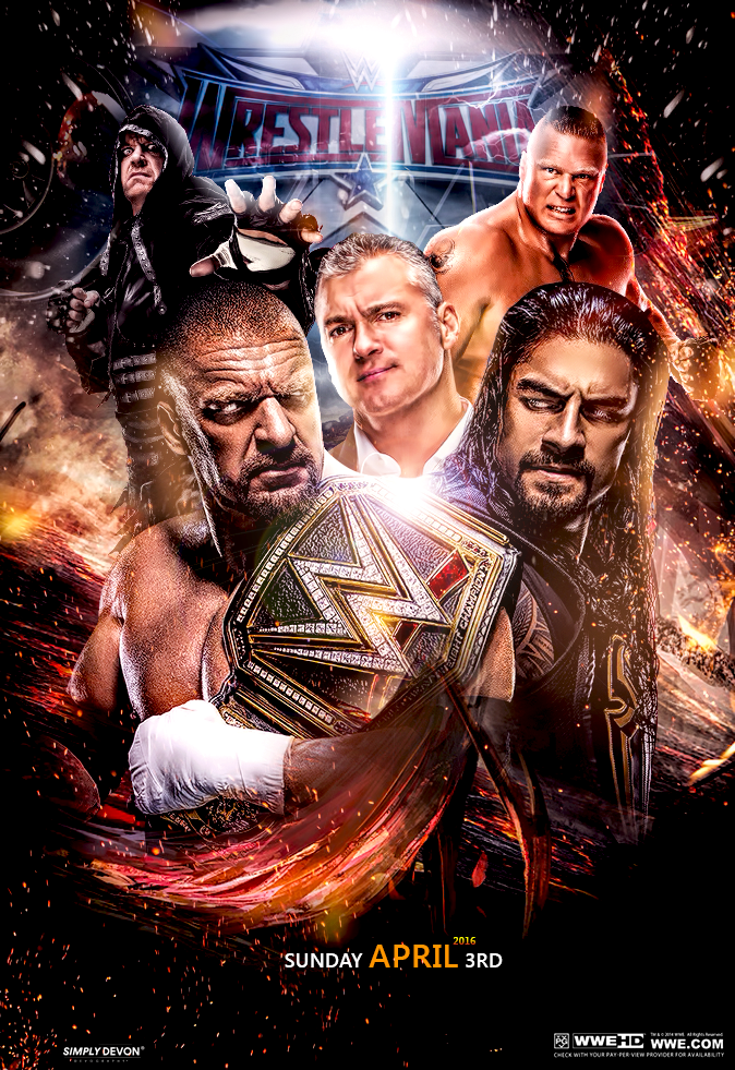 Image result for wrestlemania 32 poster