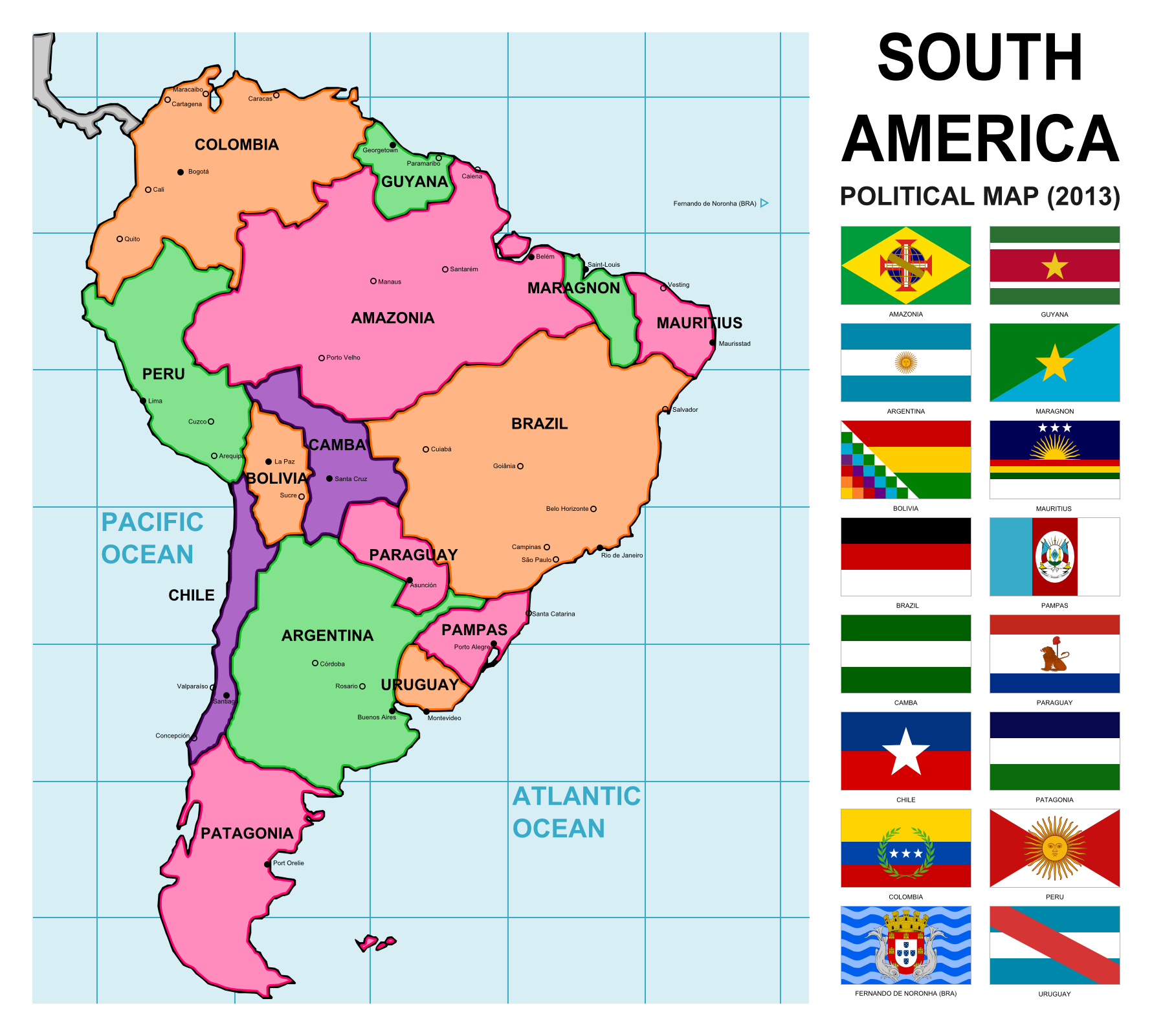 northern-south-america-map