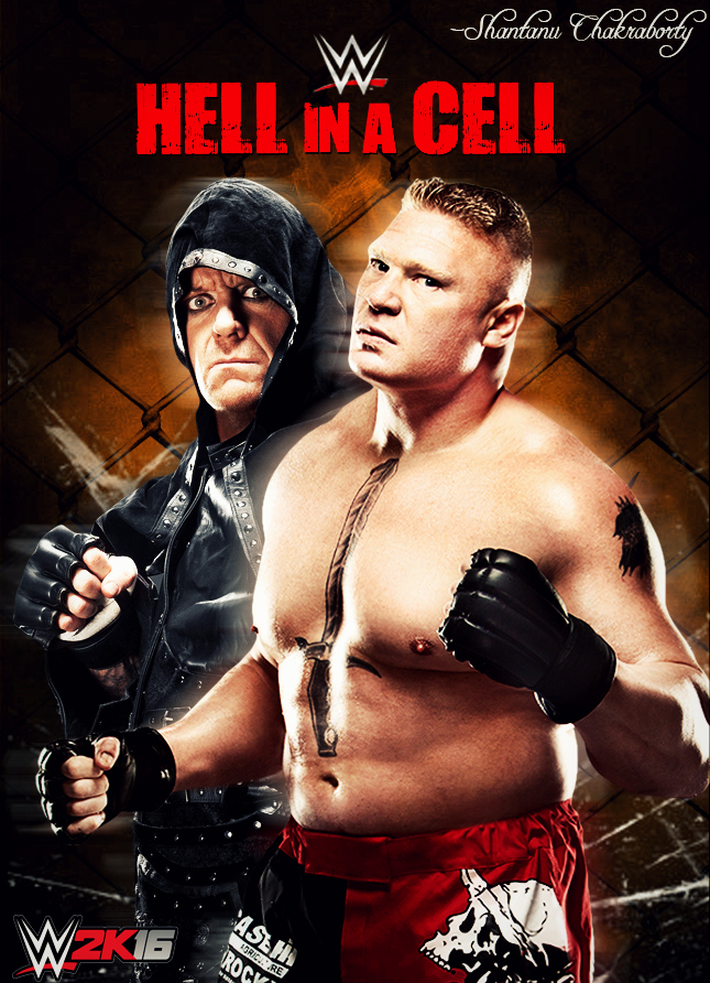 WWE Hell In A Cell 2015 Custom Poster by Shantanu009