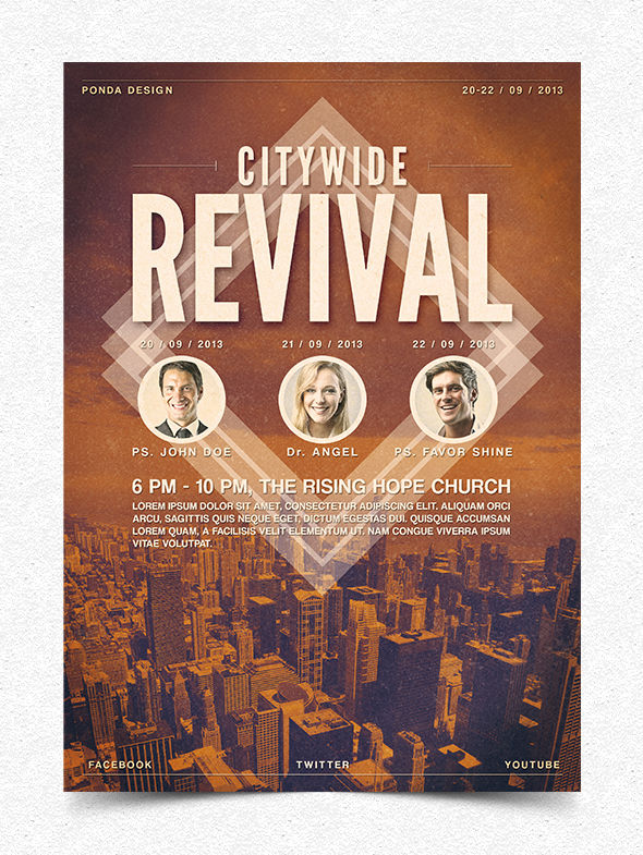 revival flyer clipart - photo #17