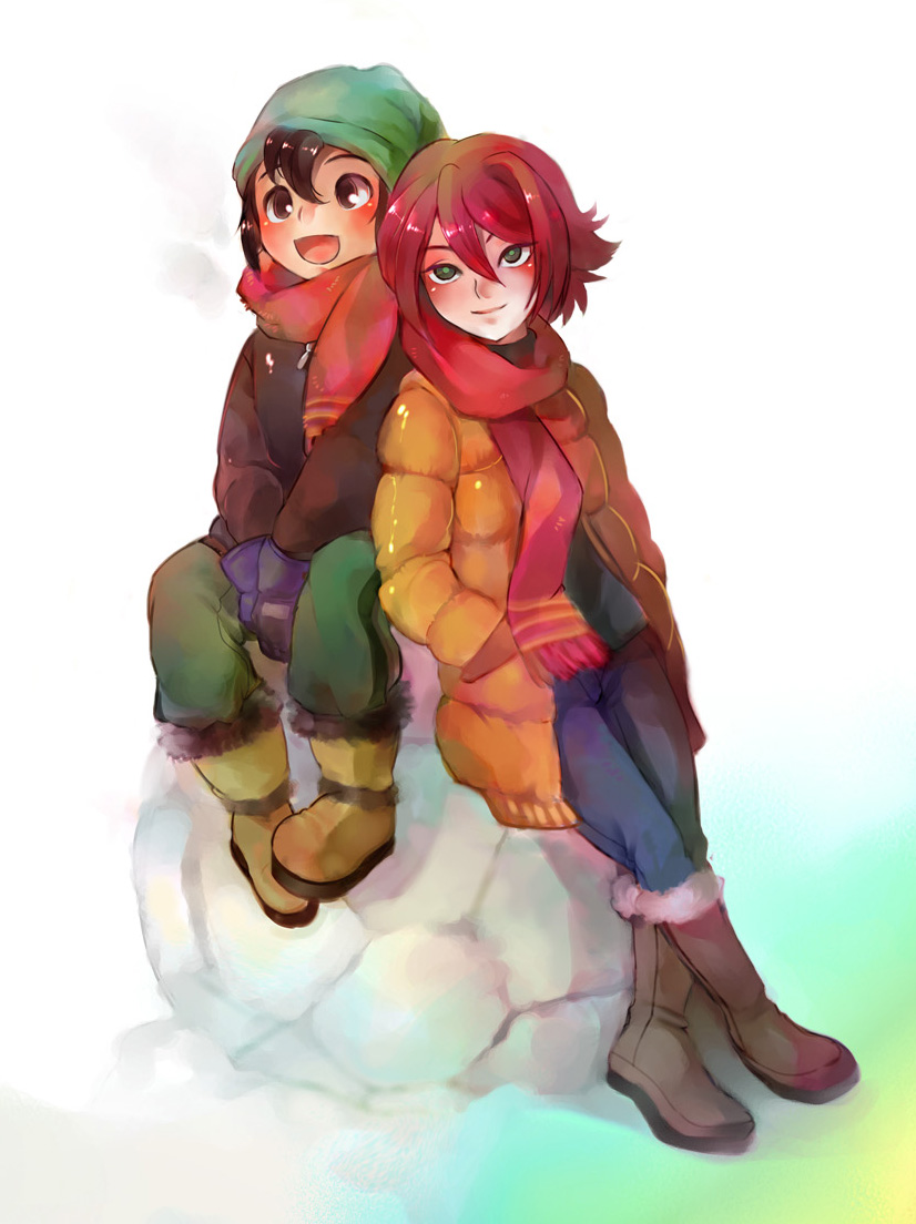 hiroto_and_endou_in_snow_by_akirunyang-d423zk8