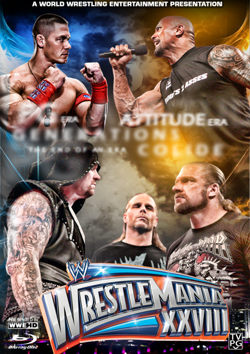 Simple Work - WrestleMania 28 Poster by NS-Designer