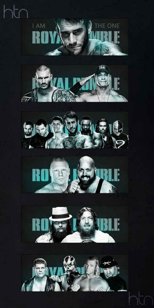 Royal Rumble 2014 Matchcards. by HTN4ever