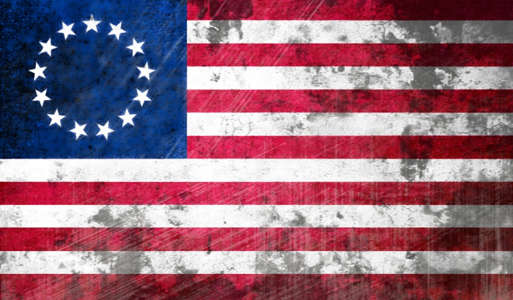 Flag of the United States (1776) (grunge) by flagArtist on DeviantArt