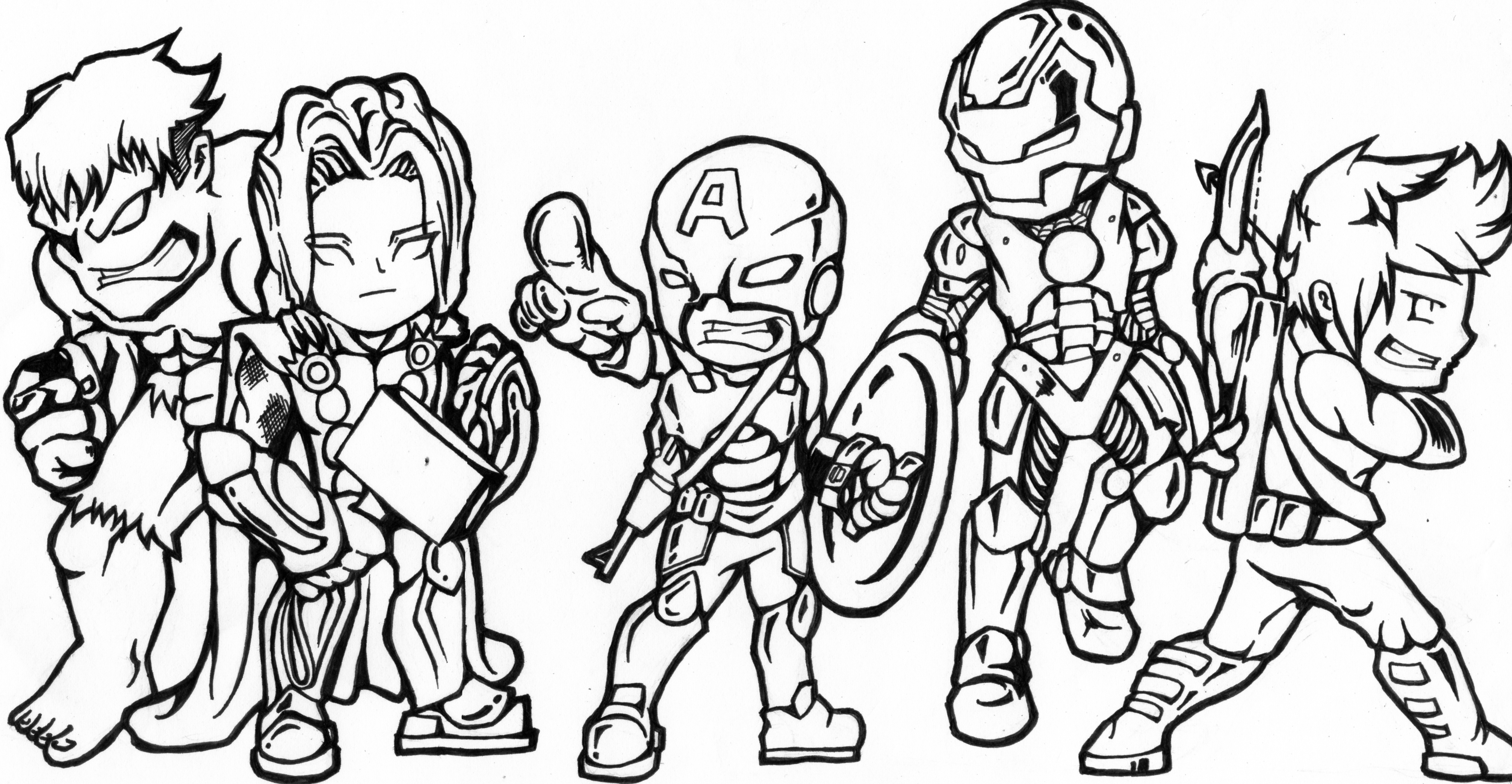 baby avengers coloring pages - photo #18