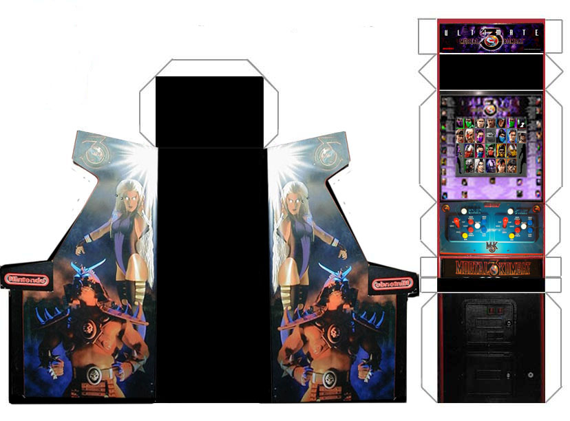 DeviantArt: More Like Ultimate Mortal Kombat 3 Papercraft Arcade ...