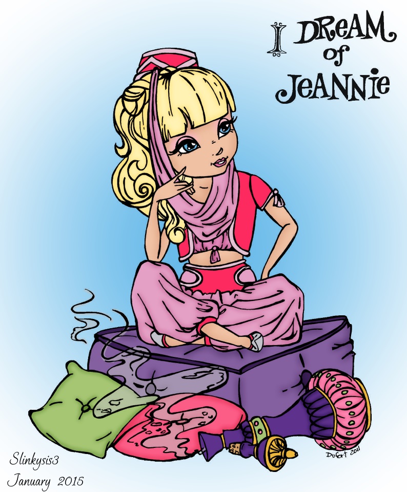 i dream of jeannie coloring pages - photo #26