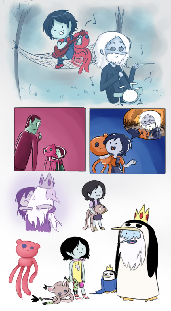 Little Marceline + Ice King Doodles by Chocoreaper on ...