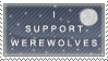 Stamp - I Support Werewolves by Wolfcurse