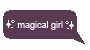 Magical girl speech bubble (f2u) by Sailor-HTML