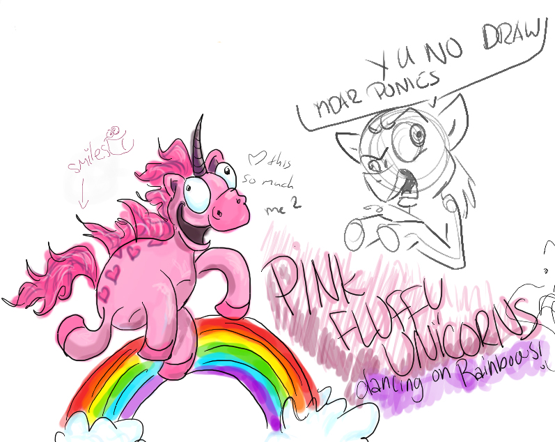 Pink Fluffy Unicorns by FostersFan-Imp on DeviantArt