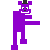 Purple Freddy pixel icon