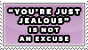 Stamp - YJJ Is Not an Excuse by magica