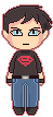 Chibi pixel: Superboy by Estrella-Angel