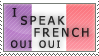 I Speak French Stamp by Apple44