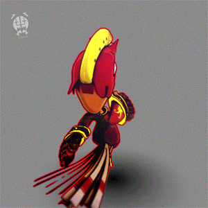 Enggang Merah - Red Hornbill by Vusiuz