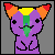 Free Rainbow Kitty Lick Icon