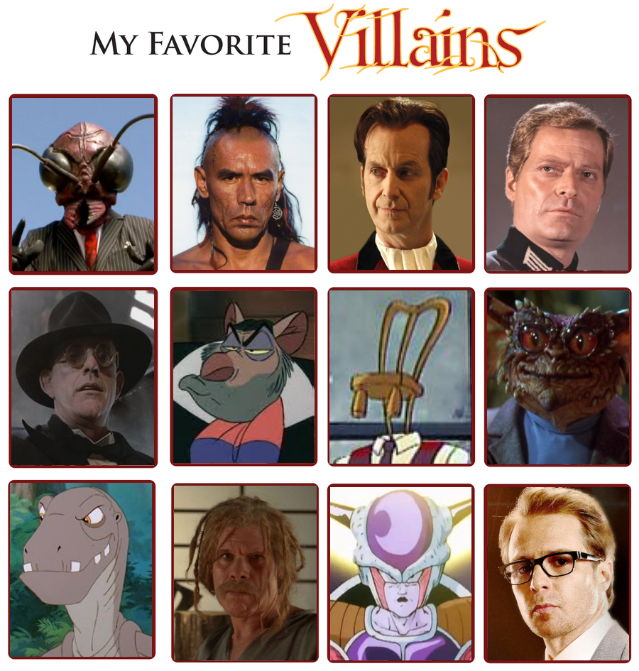 My Favorite Villains Meme 3.0 by Kooshmeister on DeviantArt