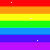 Rainbow Pro-LGBT Icon Pixel Art