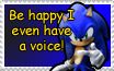 Sonic's Voice Stamp by MsLunarUmbreon