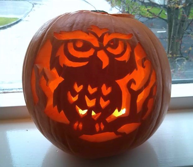 Owl Pumpkin Carving by x----eLLiE----x on DeviantArt