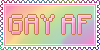 Gay AF Stamp by danighost