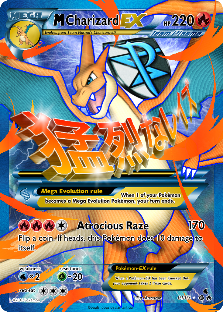 Team Plasma's Mega Charizard Y EX Custom Card by KryptixDesigns on DeviantArt