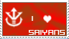 Saiyans stamp by Miho-Nosaka-stamps