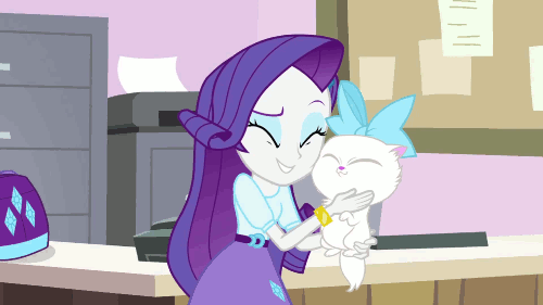Rarity with a cat by Dragunique on DeviantArt