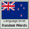 New Zealand English language level RANDOM WORDS by TheFlagandAnthemGuy